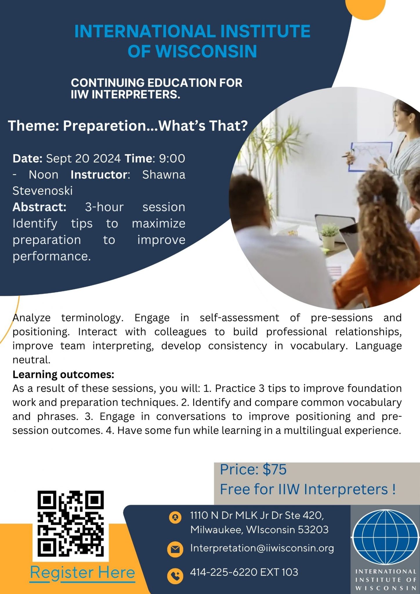 Interpretation Training Programs Interpretation Training - International Institute of Wisconsin